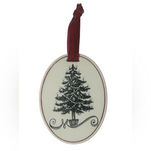 ‘O CHRISTMAS TREE’ CERAMIC HANGING ORNAMENT PLAQUE HOLIDAY DECOR